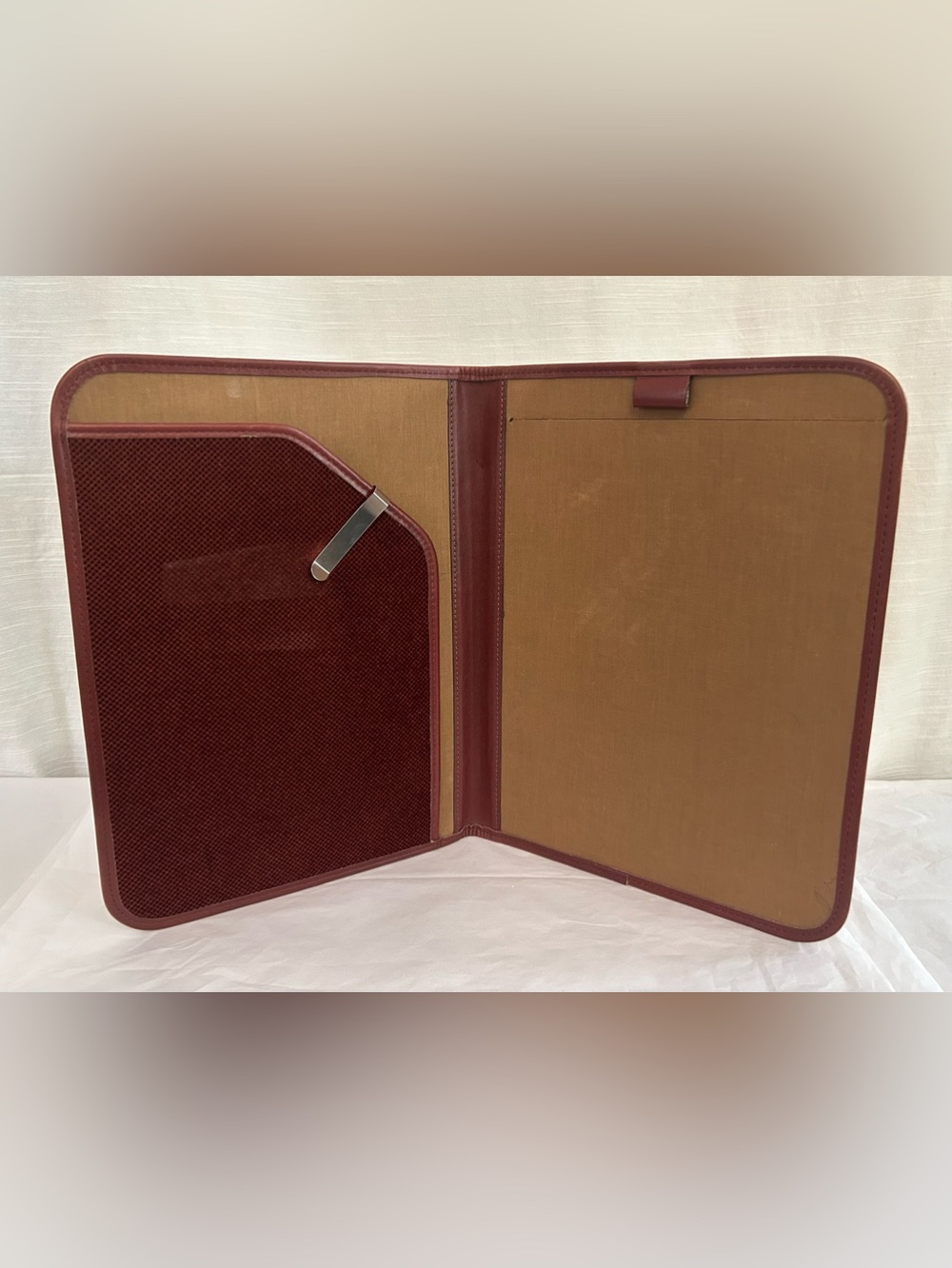 Vintage 70's/80's Leather Legal Size Portfolio PadFolio Case - Brown